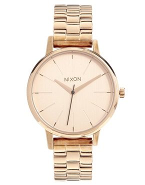 rose gold Nixon women's watch