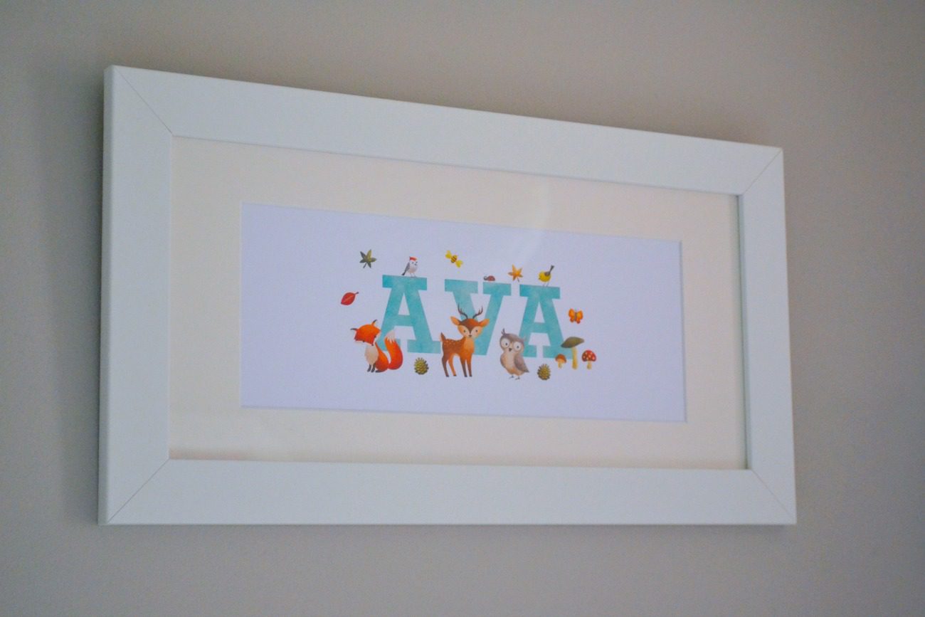 If you are looking for something to put on your child's bedroom or nursery wall, then have a look at these personalised prints from Frame My Name.