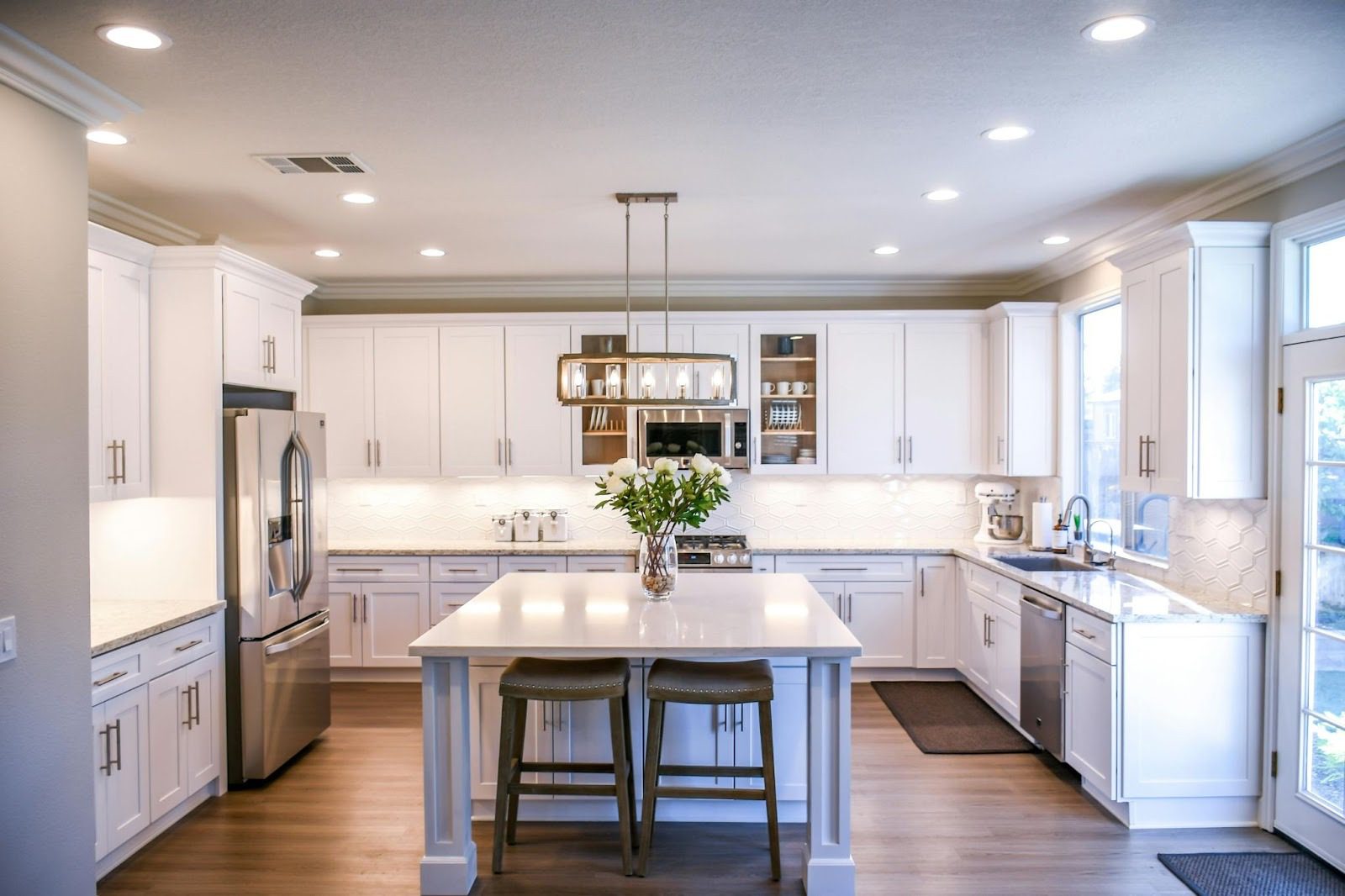 large white kitchen