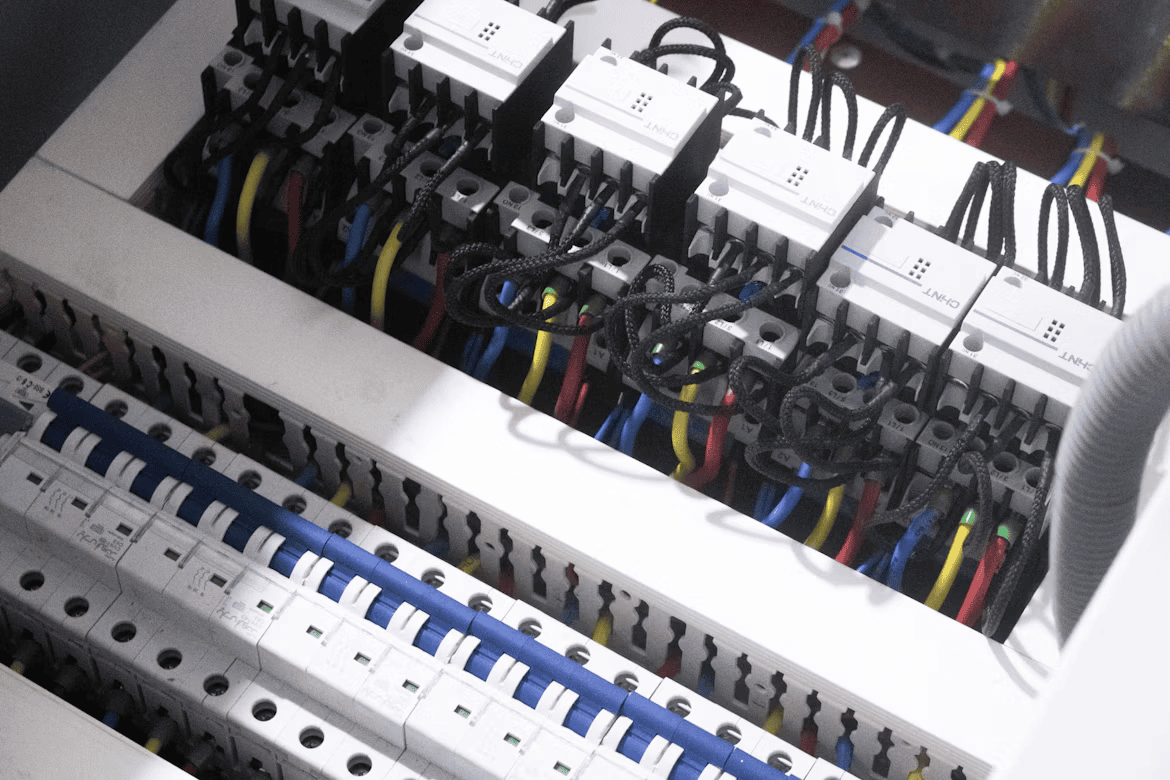 electrical unit with lots of wires